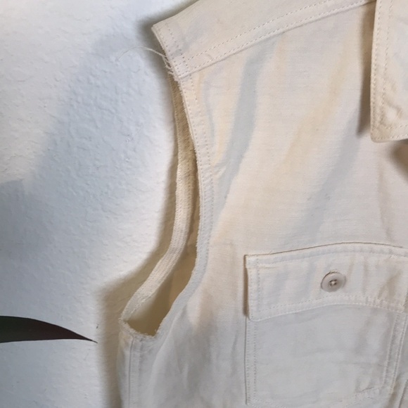 Altered-Madewell Drakefield Shirt-Jacket in Ecru - Picture 7 of 7